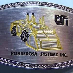 Ponderosa Systems Inc.,Front Loader,Tractor,Trucking,Ag Collectible Belt Buckle